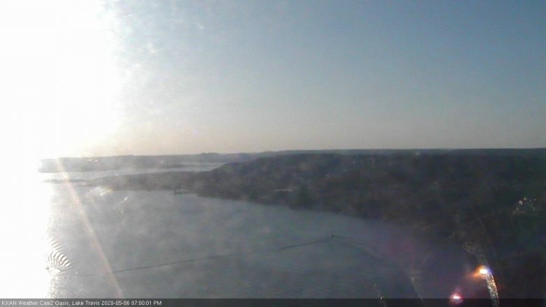 Lake Travis webcam, May 6, 2020 7:00 PM CT