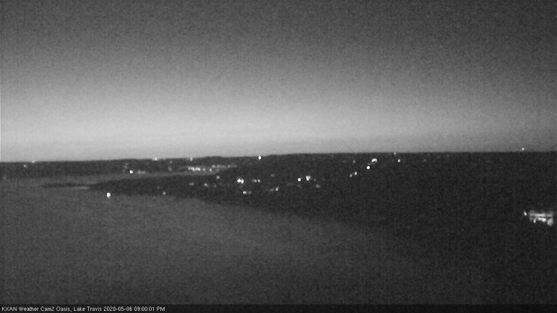 Lake Travis webcam, May 6, 2020 9:00 PM CT
