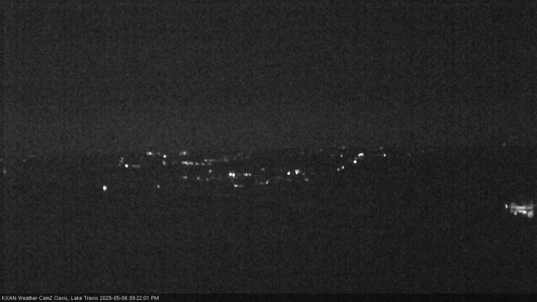 Lake Travis webcam, May 6, 2020 9:25 PM CT