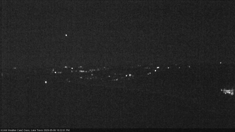 Lake Travis webcam, May 6, 2020 10:25 PM CT