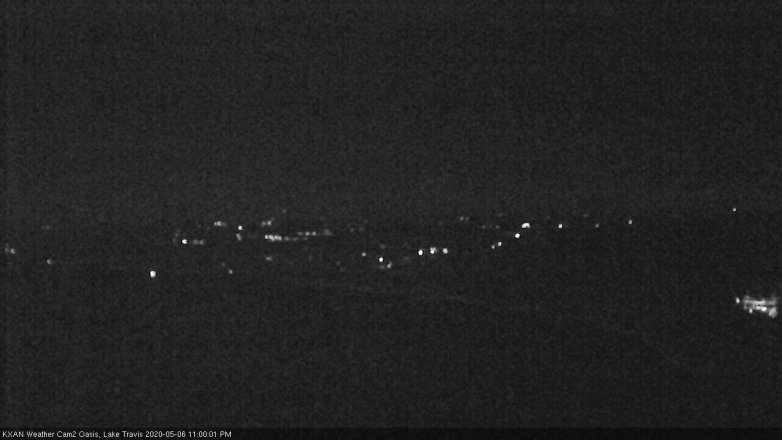 Lake Travis webcam, May 6, 2020 11:00 PM CT