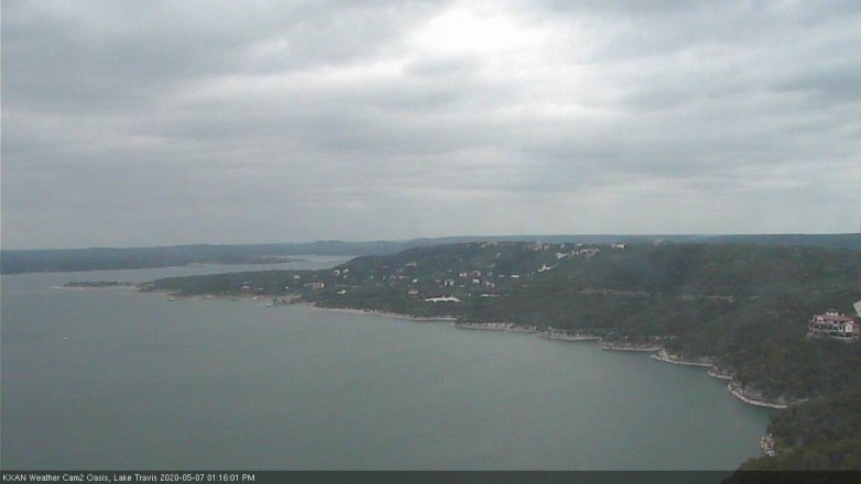 Lake Travis webcam, May 7, 2020 5:25 PM CT