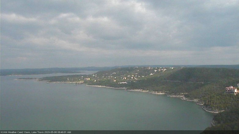 Lake Travis webcam, May 8, 2020 9:45 AM CT