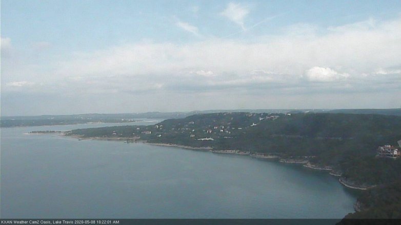 Lake Travis webcam, May 8, 2020 10:25 AM CT