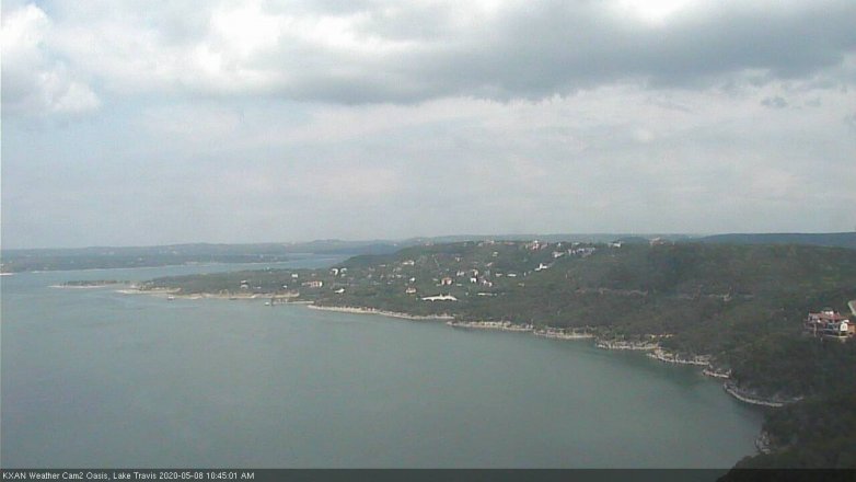 Lake Travis webcam, May 8, 2020 10:45 AM CT