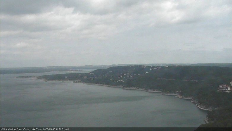Lake Travis webcam, May 8, 2020 11:25 AM CT