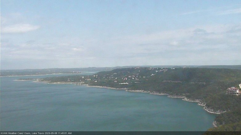 Lake Travis webcam, May 8, 2020 11:45 AM CT