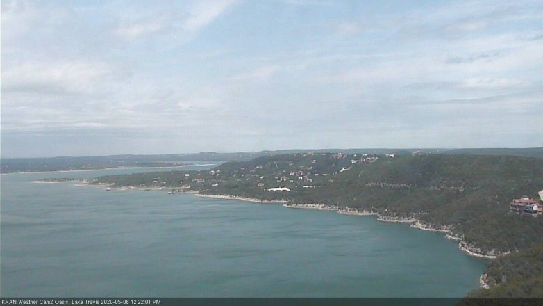 Lake Travis webcam, May 8, 2020 12:25 PM CT