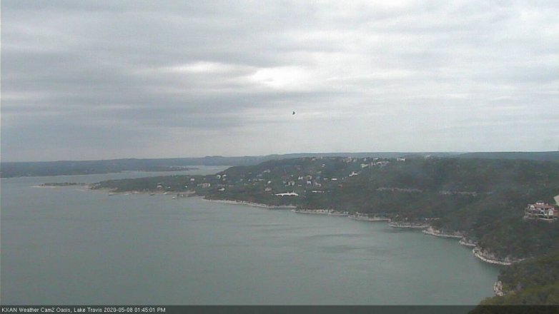 Lake Travis webcam, May 8, 2020 1:45 PM CT