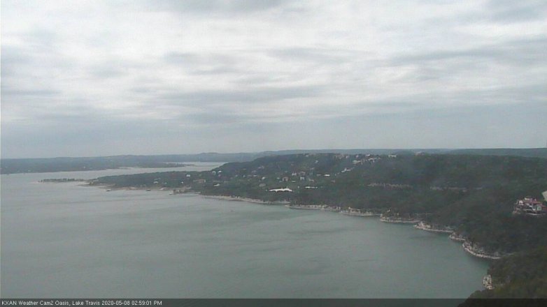 Lake Travis webcam, May 8, 2020 3:00 PM CT
