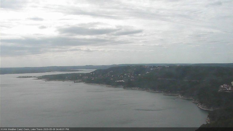 Lake Travis webcam, May 8, 2020 4:45 PM CT