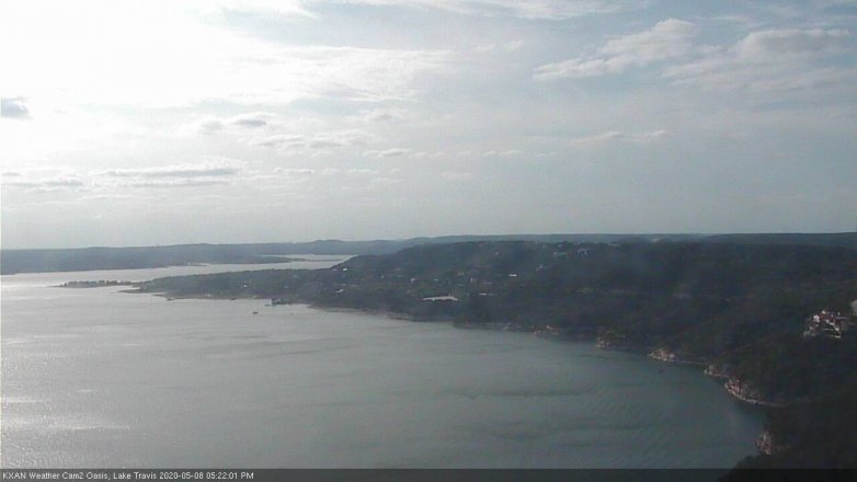 Lake Travis webcam, May 8, 2020 5:25 PM CT