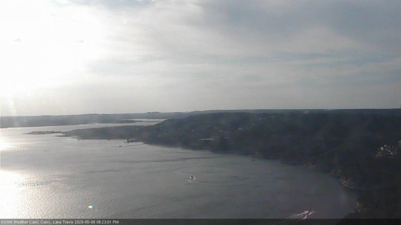 Lake Travis webcam, May 8, 2020 6:25 PM CT