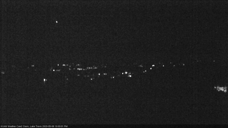 Lake Travis webcam, May 8, 2020 10:00 PM CT
