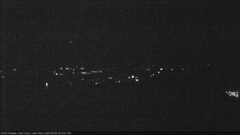 Lake Travis webcam, May 8, 2020 10:25 PM CT