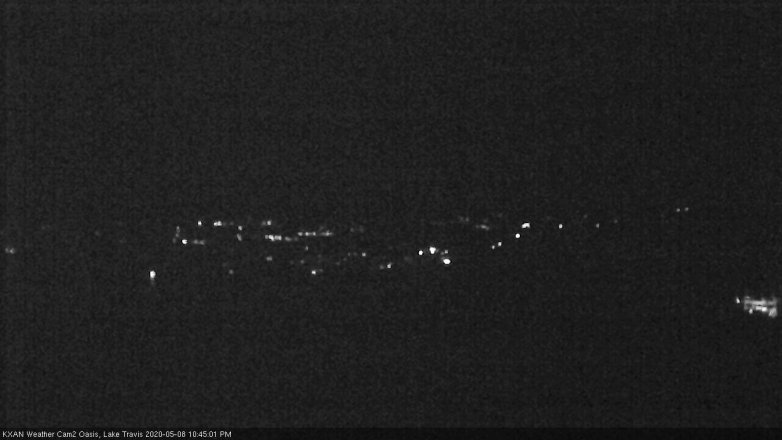 Lake Travis webcam, May 8, 2020 10:45 PM CT