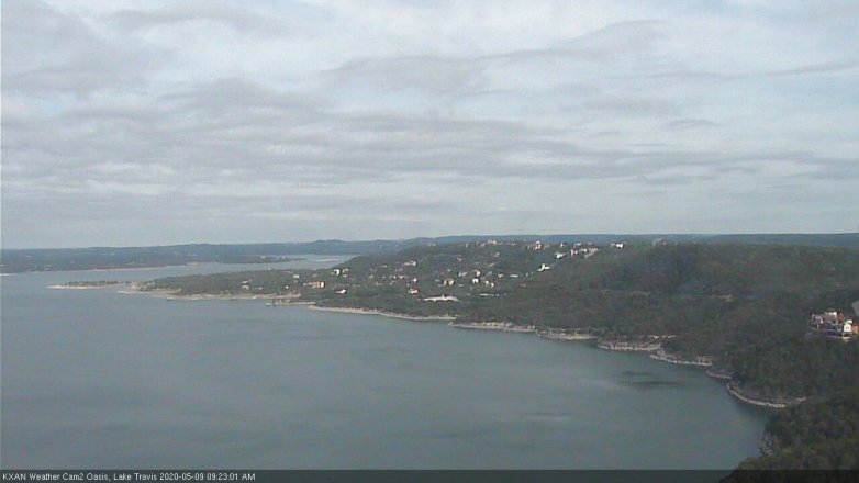 Lake Travis webcam, May 9, 2020 9:25 AM CT
