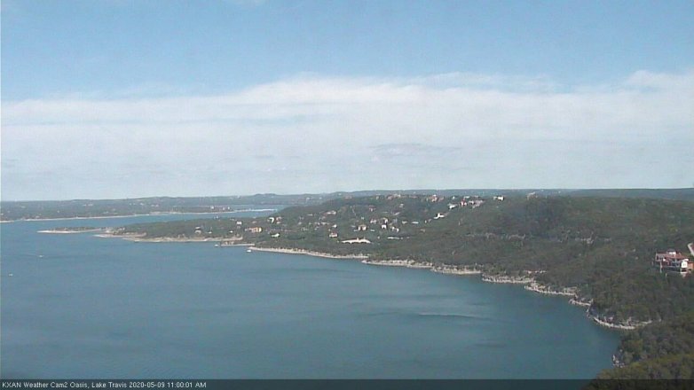 Lake Travis webcam, May 9, 2020 11:00 AM CT