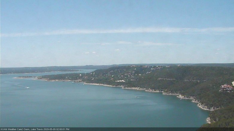 Lake Travis webcam, May 9, 2020 2:00 PM CT