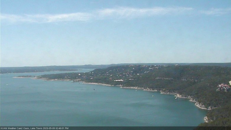 Lake Travis webcam, May 9, 2020 2:45 PM CT