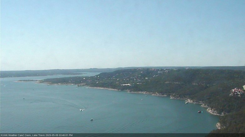 Lake Travis webcam, May 9, 2020 3:45 PM CT