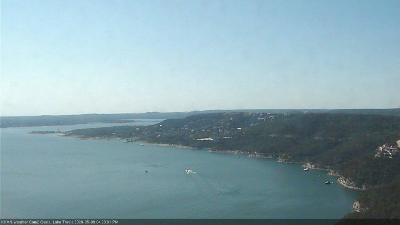 Lake Travis webcam, May 9, 2020 4:25 PM CT