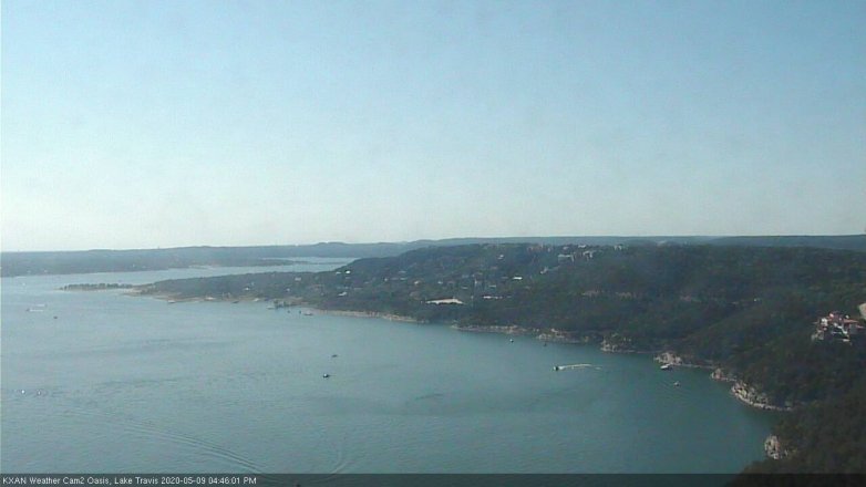 Lake Travis webcam, May 9, 2020 4:45 PM CT