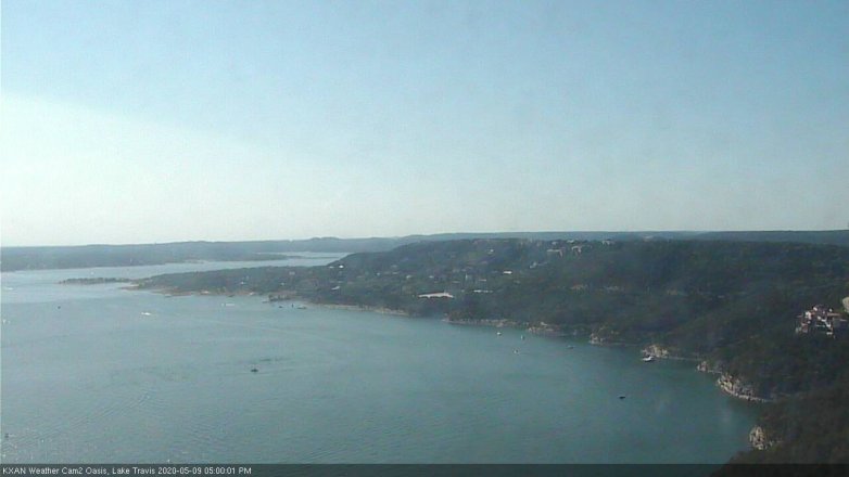 Lake Travis webcam, May 9, 2020 5:00 PM CT