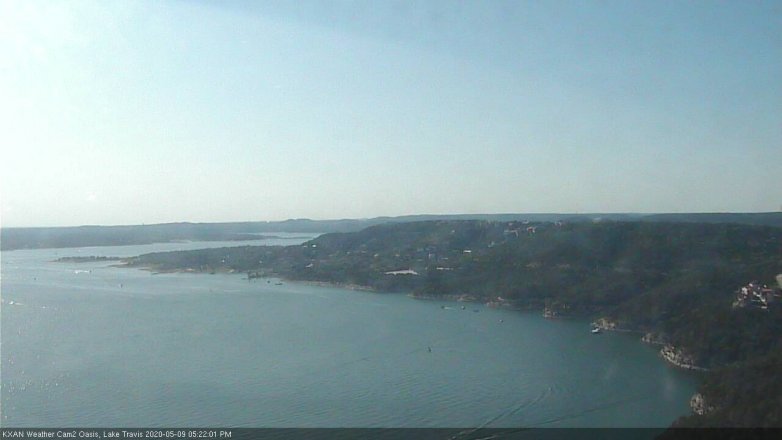 Lake Travis webcam, May 9, 2020 5:25 PM CT
