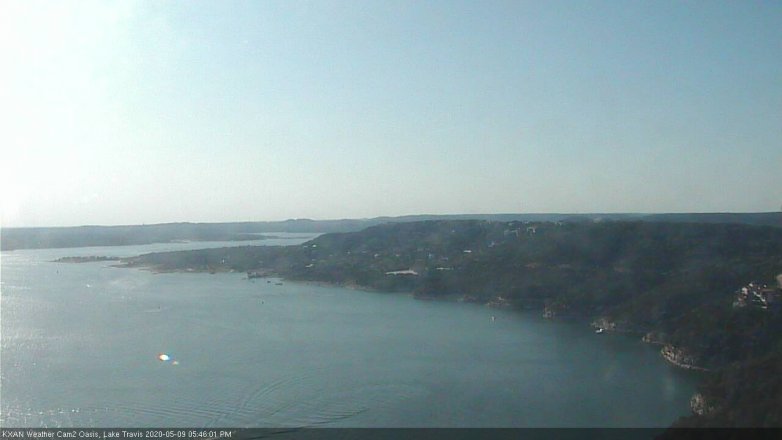 Lake Travis webcam, May 9, 2020 5:45 PM CT