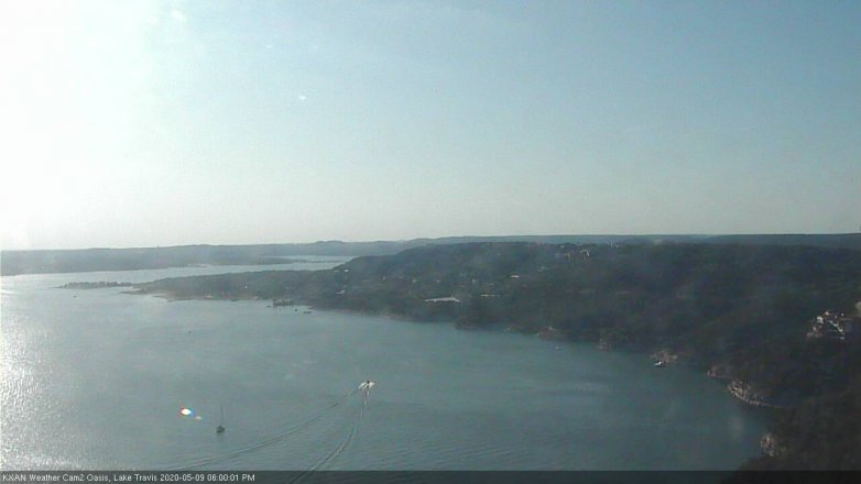 Lake Travis webcam, May 9, 2020 6:00 PM CT