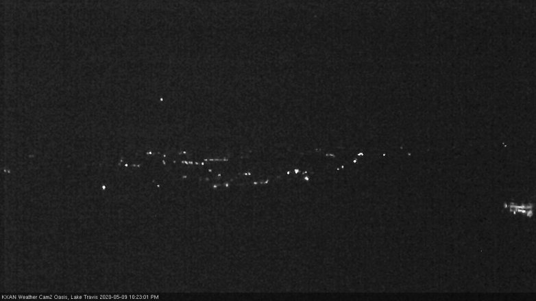 Lake Travis webcam, May 9, 2020 10:25 PM CT