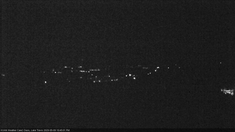 Lake Travis webcam, May 9, 2020 10:45 PM CT