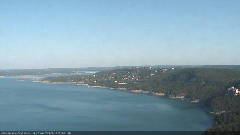 Lake Travis webcam, May 10, 2020 9:00 AM CT
