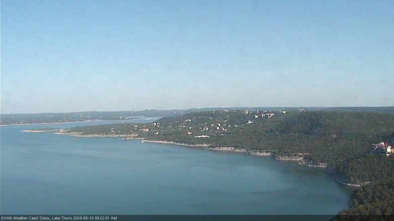 Lake Travis webcam, May 10, 2020 9:25 AM CT