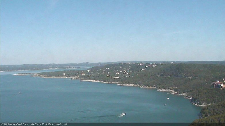 Lake Travis webcam, May 10, 2020 10:45 AM CT