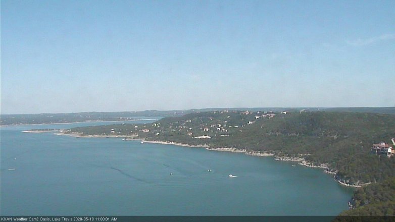 Lake Travis webcam, May 10, 2020 11:00 AM CT