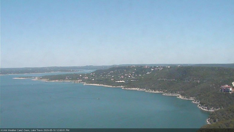 Lake Travis webcam, May 10, 2020 12:00 PM CT