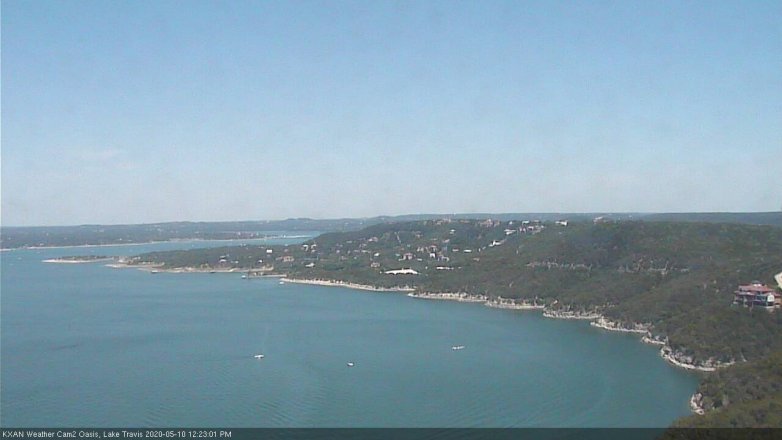 Lake Travis webcam, May 10, 2020 12:25 PM CT