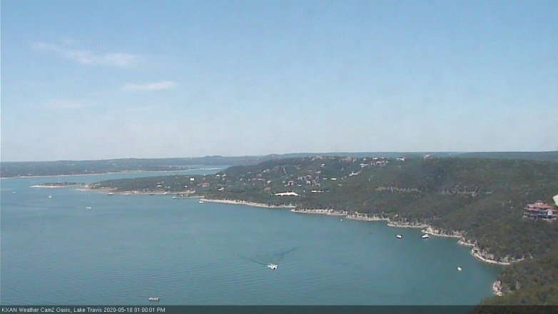 Lake Travis webcam, May 10, 2020 1:00 PM CT