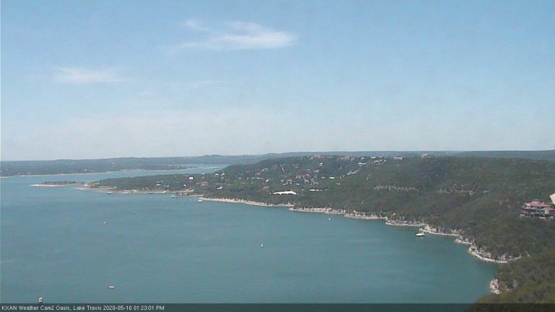 Lake Travis webcam, May 10, 2020 1:25 PM CT