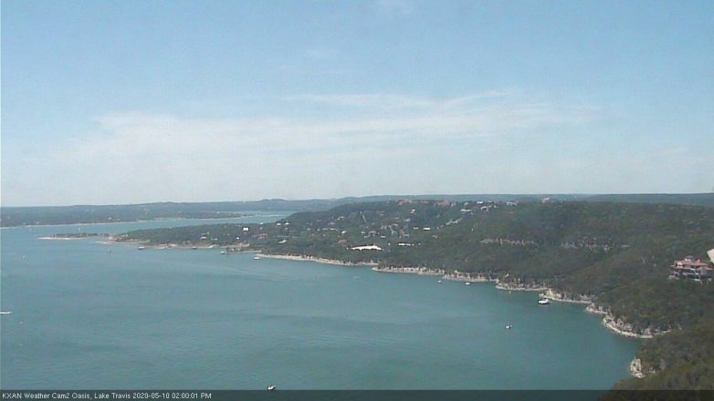 Lake Travis webcam, May 10, 2020 2:00 PM CT