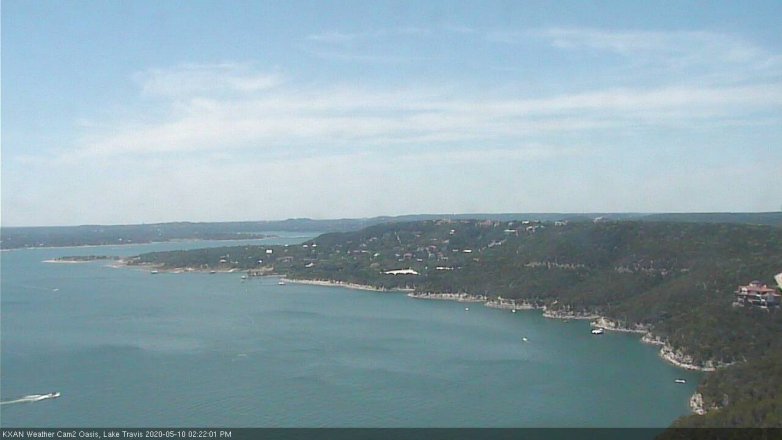 Lake Travis webcam, May 10, 2020 2:25 PM CT