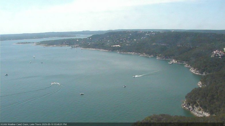 Lake Travis webcam, May 10, 2020 3:45 PM CT