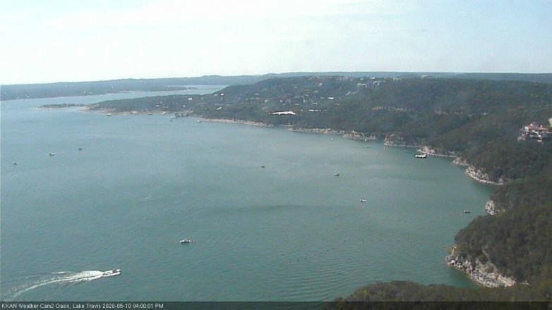 Lake Travis webcam, May 10, 2020 4:00 PM CT