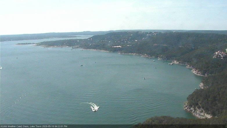 Lake Travis webcam, May 10, 2020 4:25 PM CT