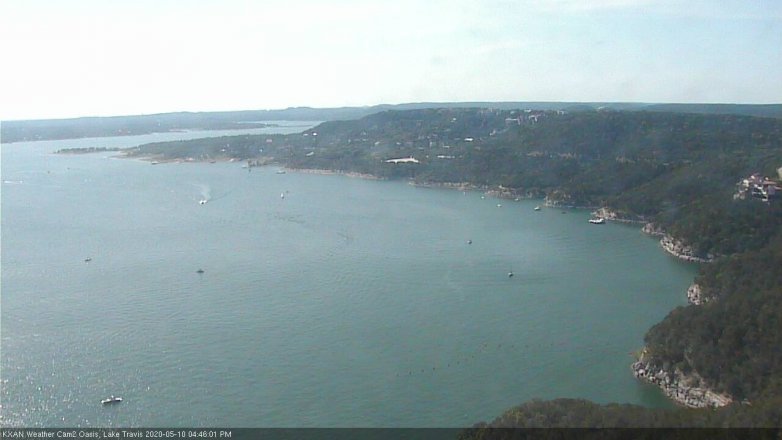 Lake Travis webcam, May 10, 2020 4:45 PM CT
