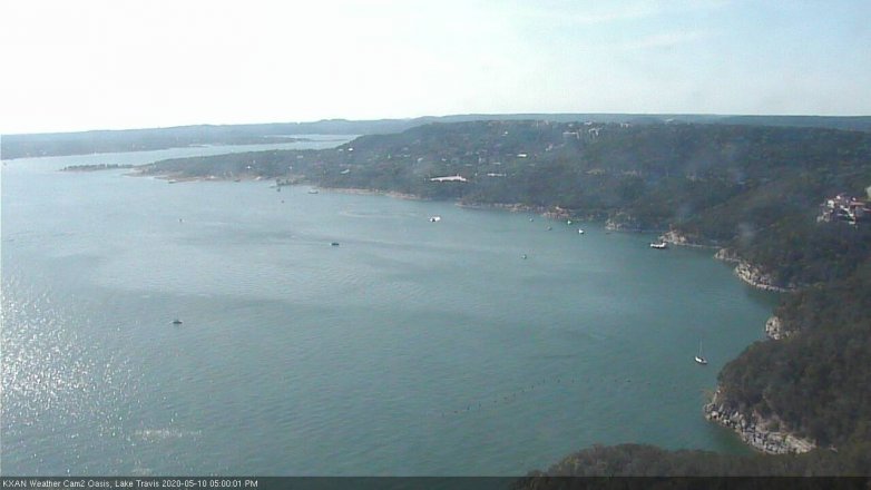 Lake Travis webcam, May 10, 2020 5:00 PM CT
