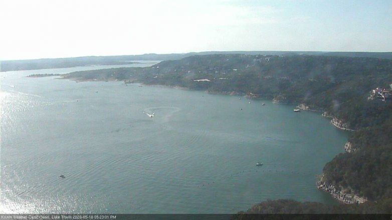 Lake Travis webcam, May 10, 2020 5:25 PM CT