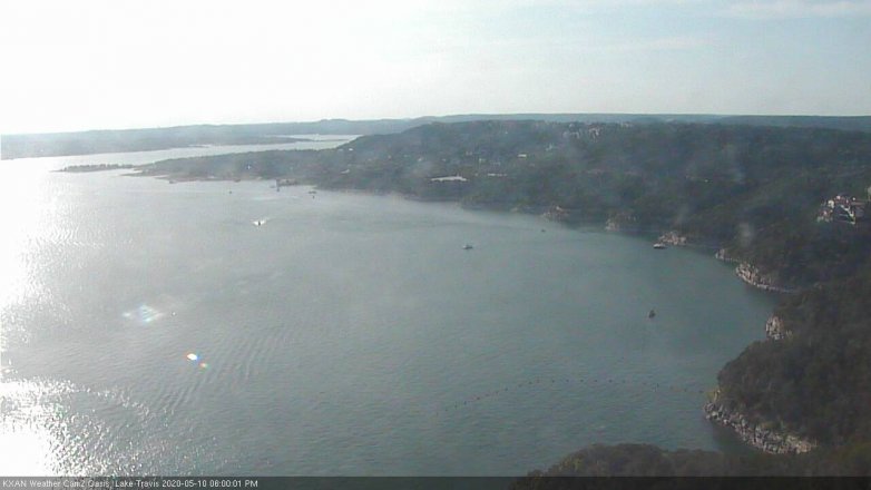 Lake Travis webcam, May 10, 2020 6:00 PM CT